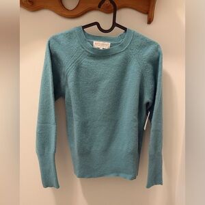 Elegant Teal Crew Neck Sweater